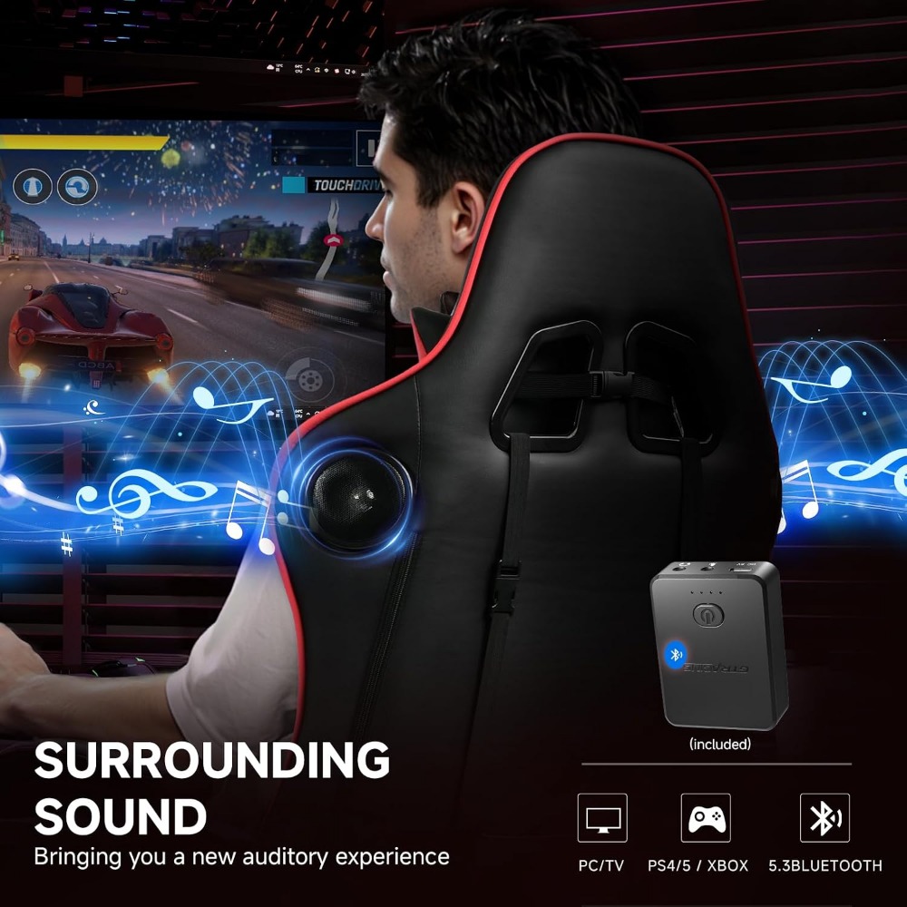 Kursi Gaming Ergonomis dengan  - Speakers ulasan dan harga