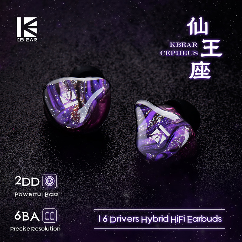 KBEAR Cepheus KB16 In-Ear Kabe - Planar Magnetic Iem Earphones ulasan dan harga