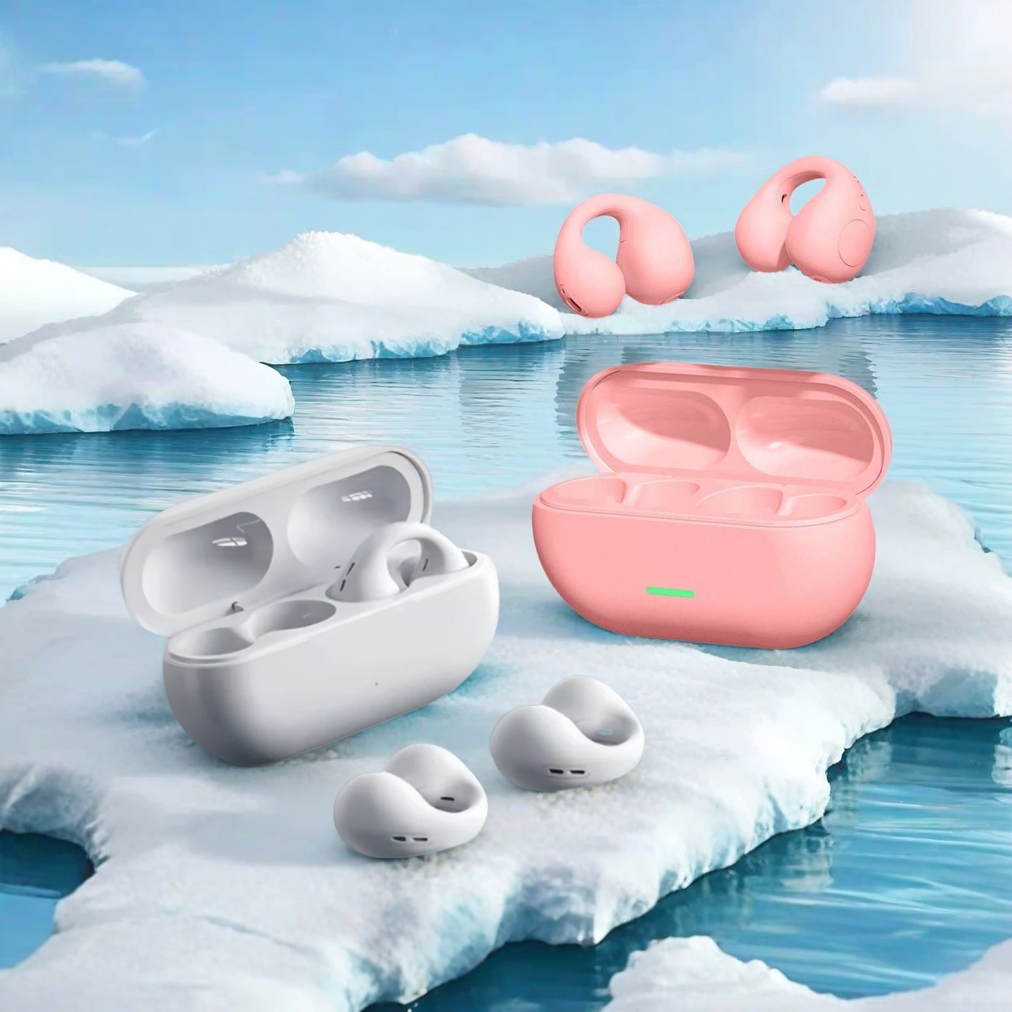 Earphone Klip Telinga Nirkabel - Open Ear Air Conduction Headphones ulasan dan harga