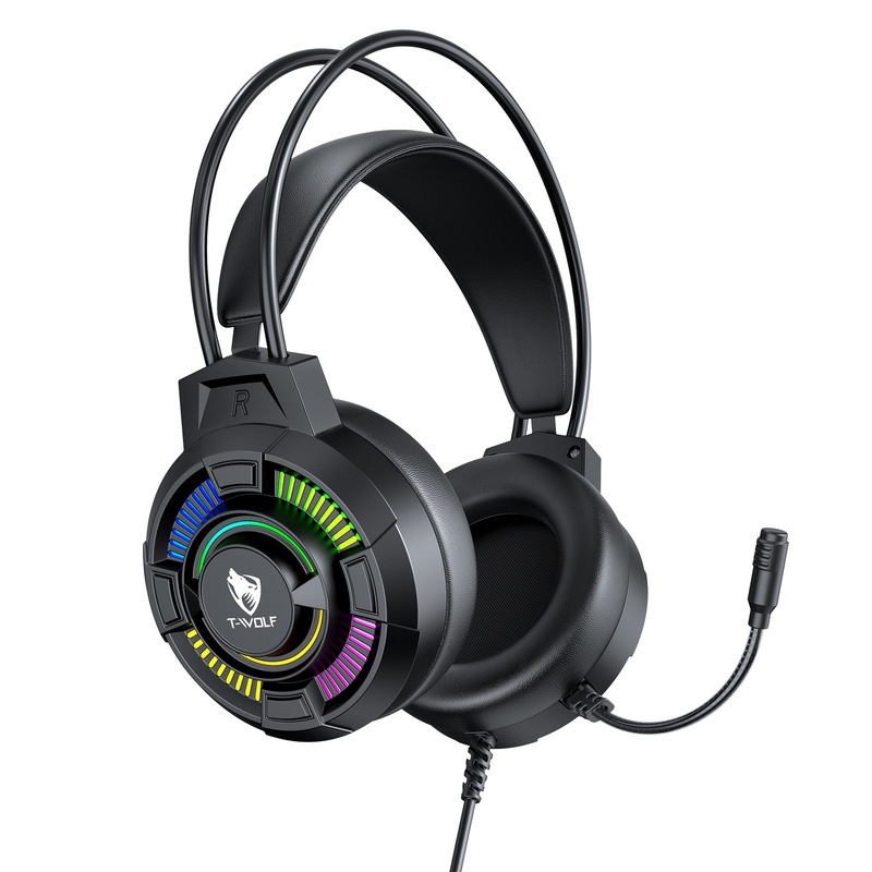 T-Wolf H140 Headset Gaming Ber - Gaming Headset With Mic Rgb ulasan dan harga