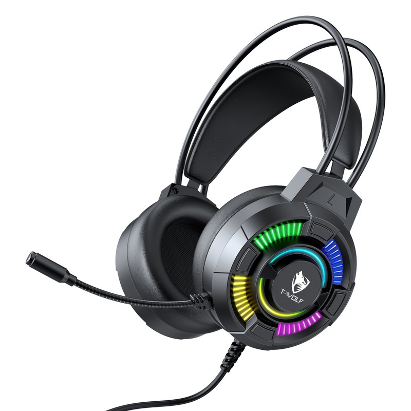 T-Wolf H140 Headset Gaming Ber - Gaming Headset With Mic Rgb ulasan dan harga